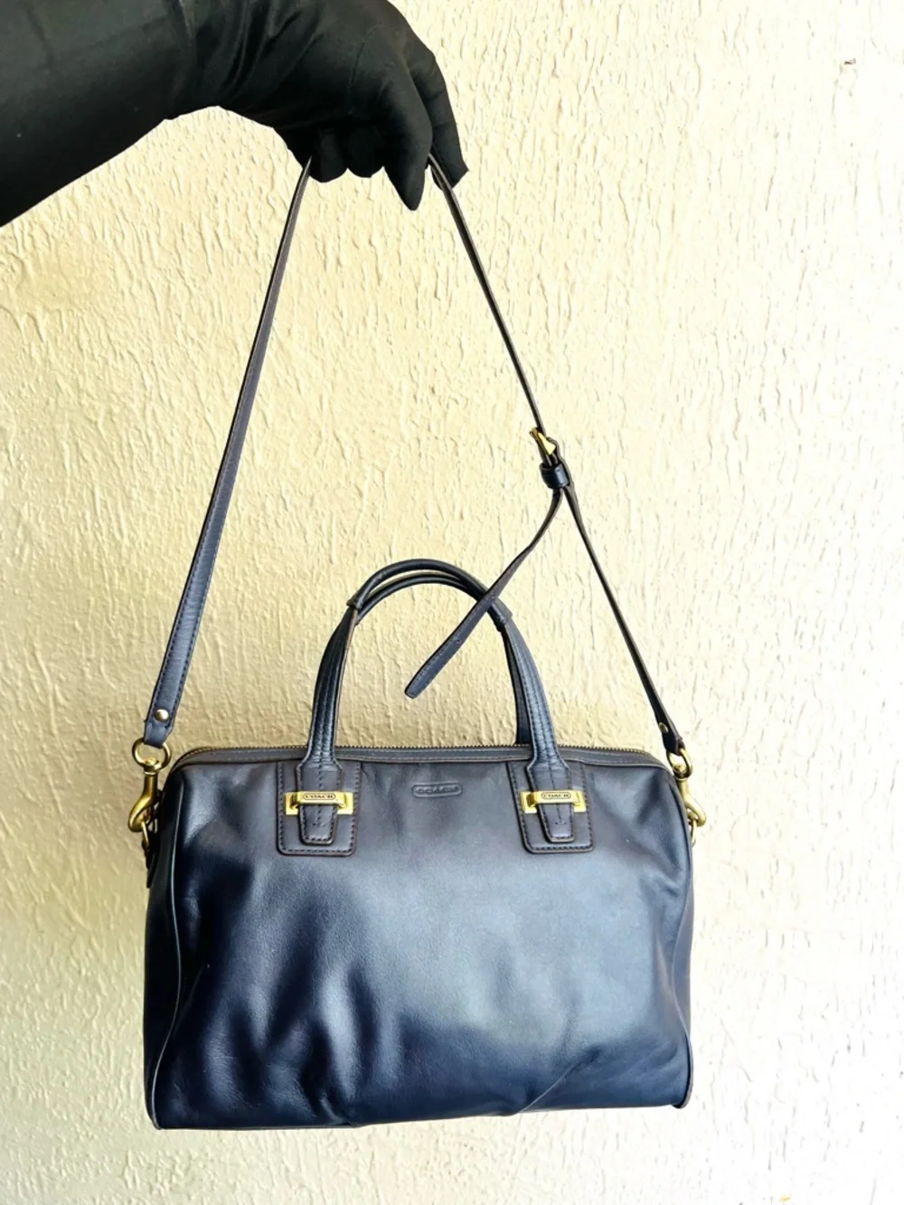 Coach Taylor Leather Satchel/Crossbody Bag - Picture 5 of 13
